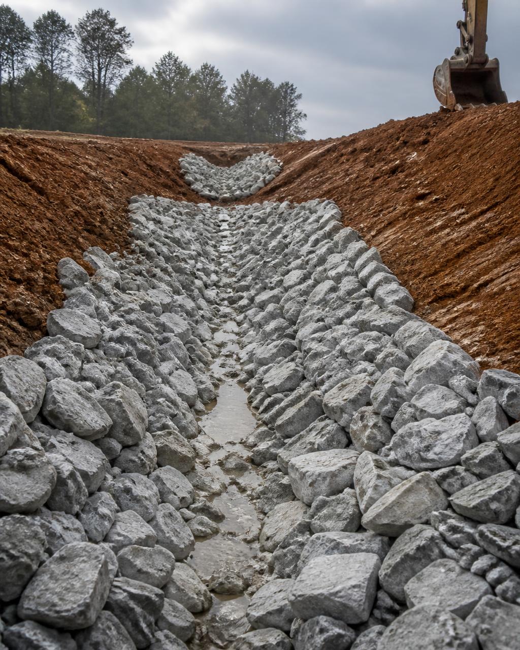 Rip-Rap Drainage
